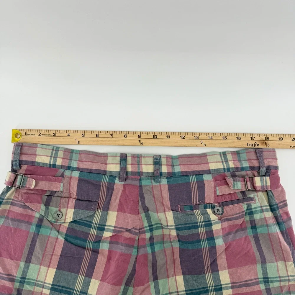 Polo Ralph Lauren Shorts Mens 38 Pink Plaid Bradbury Fit‎ Cinch Back